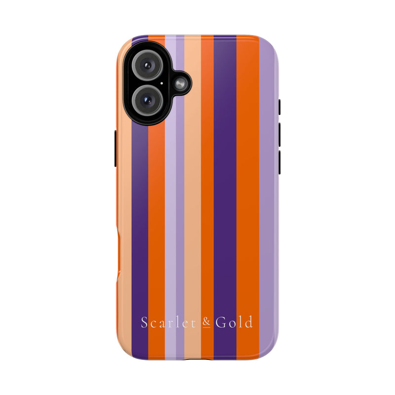 The Orange & Purple Stripes | Phone Case