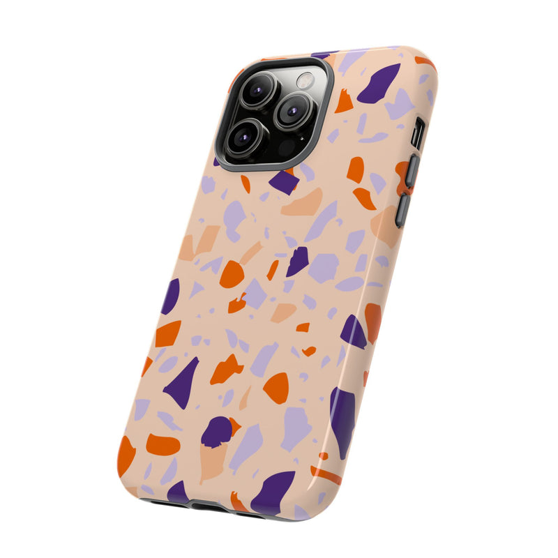 The Orange & Purple Terrazzo | Phone Case