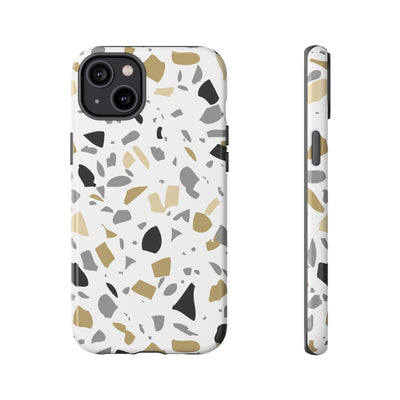 The Black & Gold Terrazzo | Phone Case