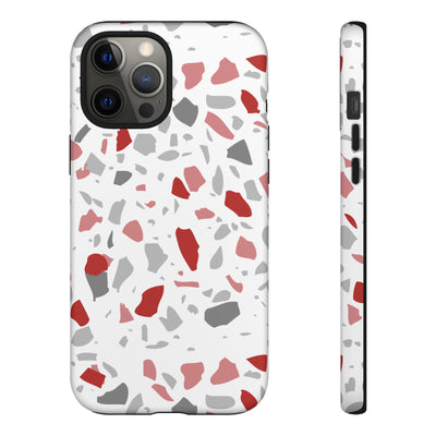 The Red & Black Terrazzo | Phone Case