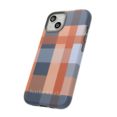 The Orange & Blue Plaid | Phone Case