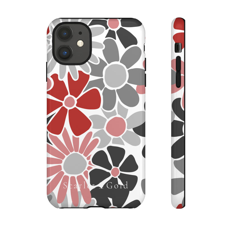 The Red & Black Floral | Phone Case