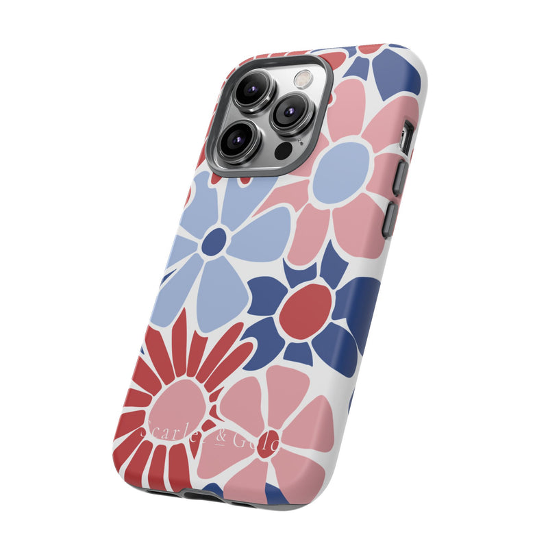 The Red & Royal Floral | Phone Case