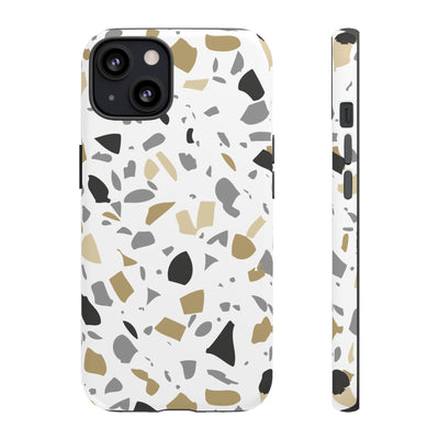 The Black & Gold Terrazzo | Phone Case