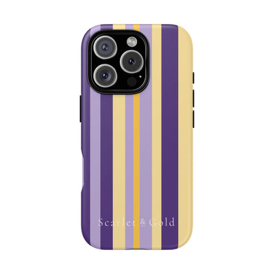 The Yellow & Purple Stripes | Phone Case