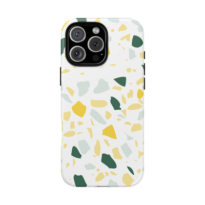 The Green & Gold Terrazzo | Phone Case