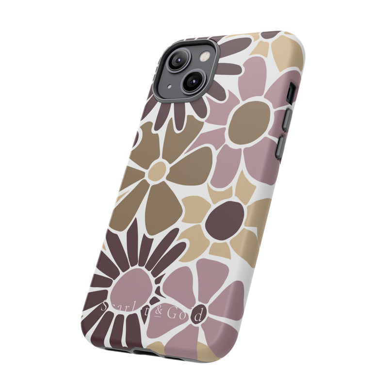 The Maroon & Gold Floral | Phone Case