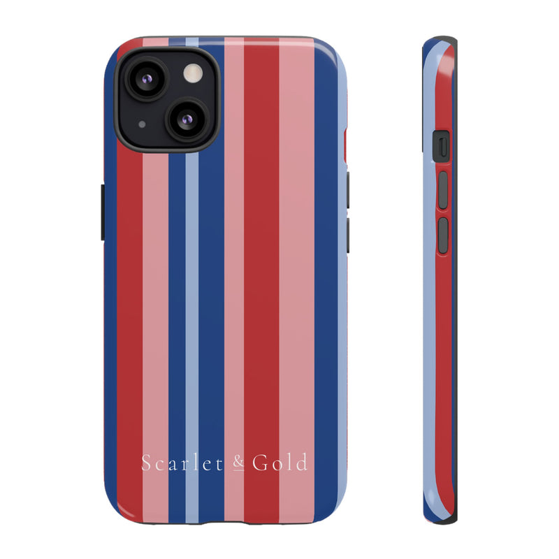 The Red & Royal Stripes | Phone Case