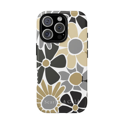 The Black & Gold Floral | Phone Case