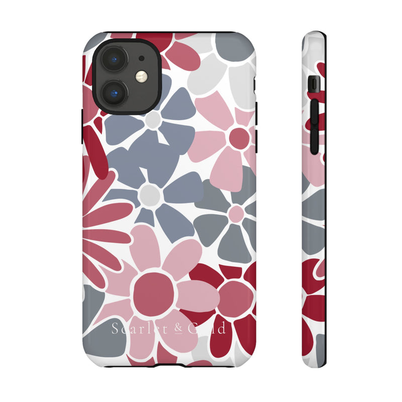 The Crimson & White Floral | Phone Case