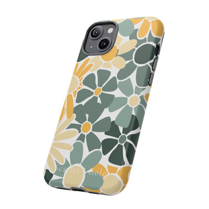 The Green & Gold Floral | Phone Case