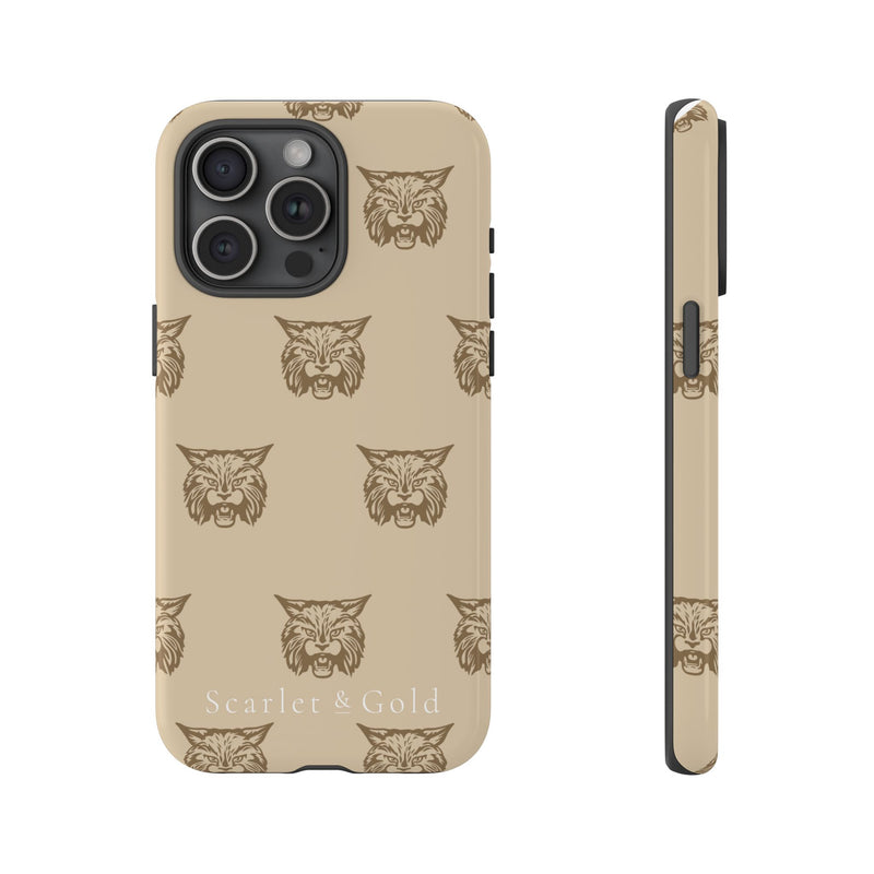 The Gold Bobcats Head Repeat | Phone Case