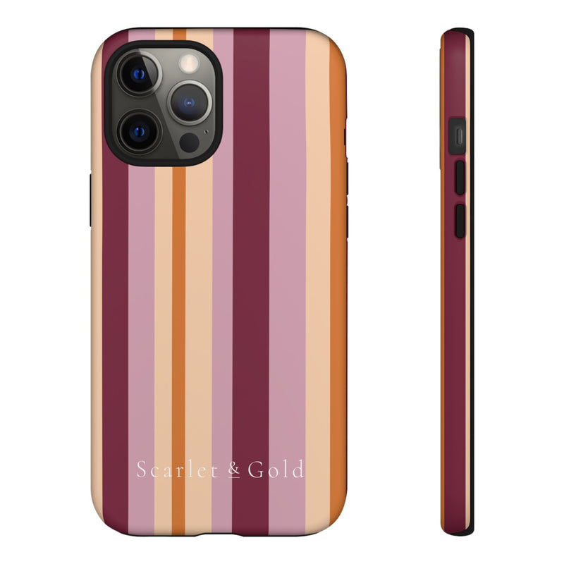 The Maroon & Orange Stripes | Phone Case