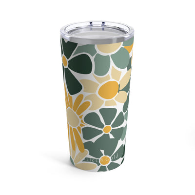 The Green & Gold Floral | 20oz Tumbler