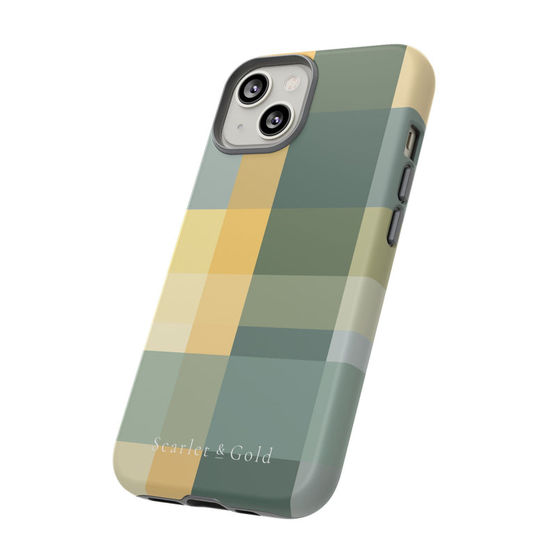 The Green & Gold Plaid | Phone Case