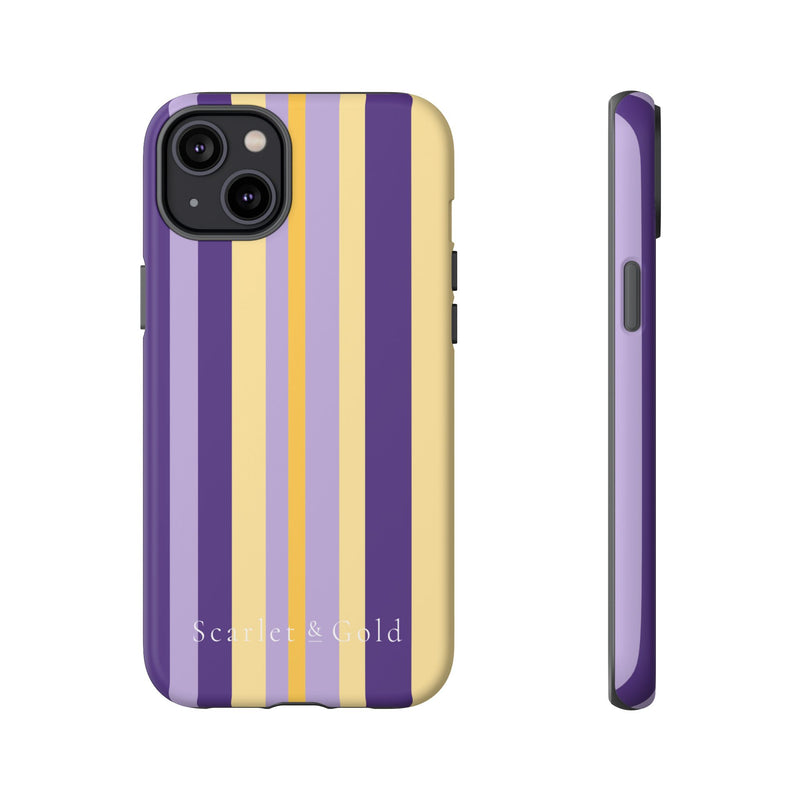 The Yellow & Purple Stripes | Phone Case