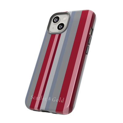 The Crimson & White Stripes | Phone Case