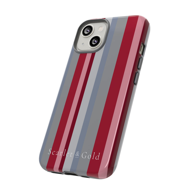 The Crimson & White Stripes | Phone Case