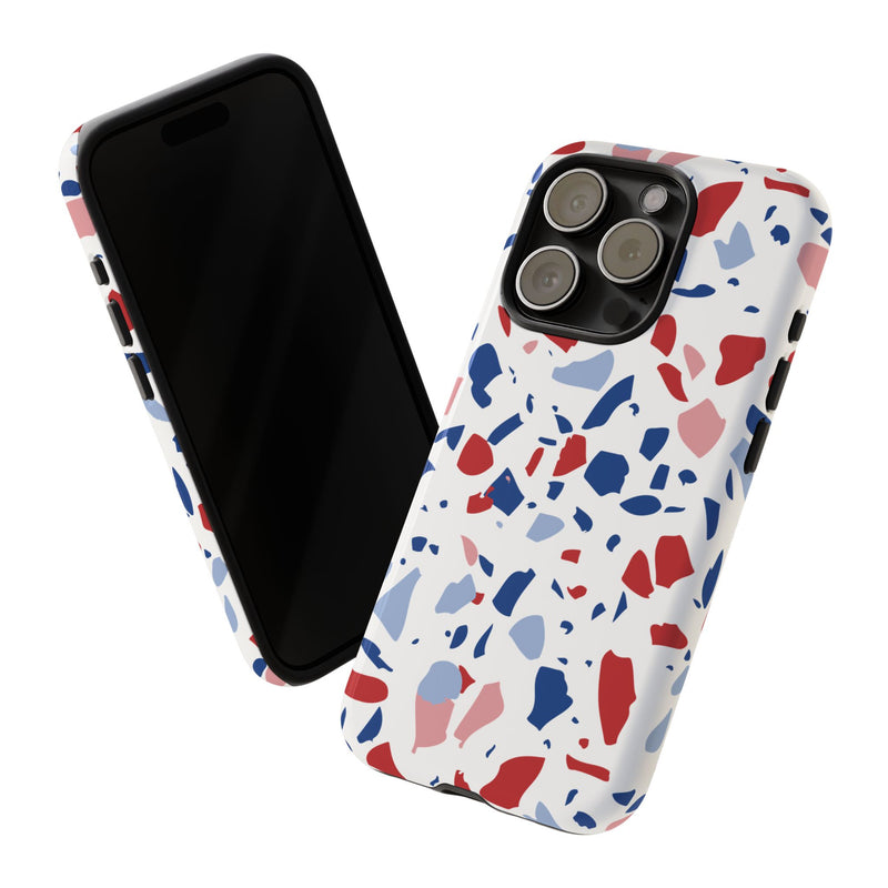 The Red & Royal Terrazzo | Phone Case