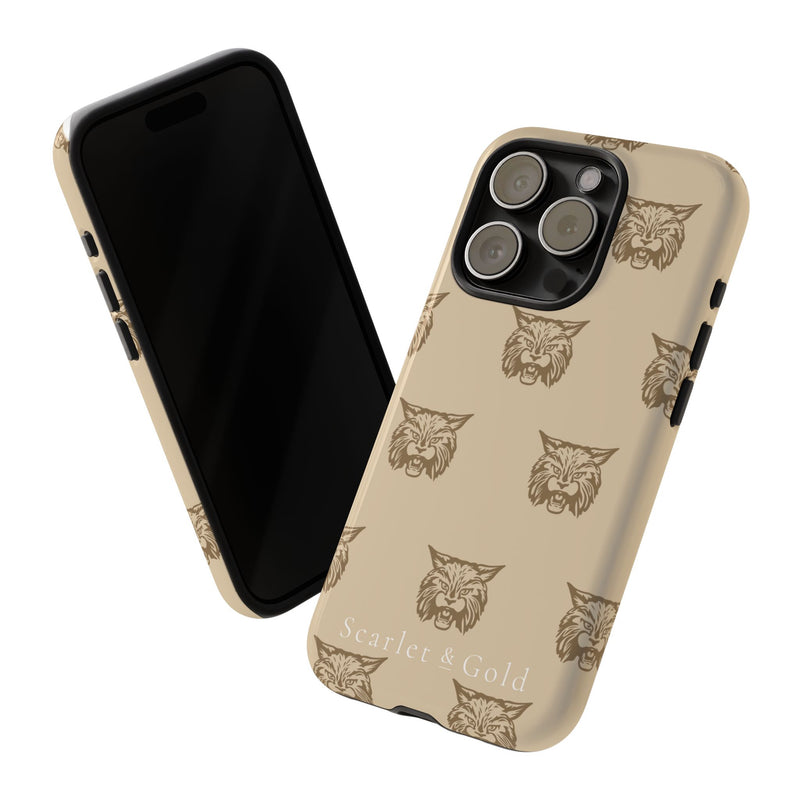 The Gold Bobcats Head Repeat | Phone Case