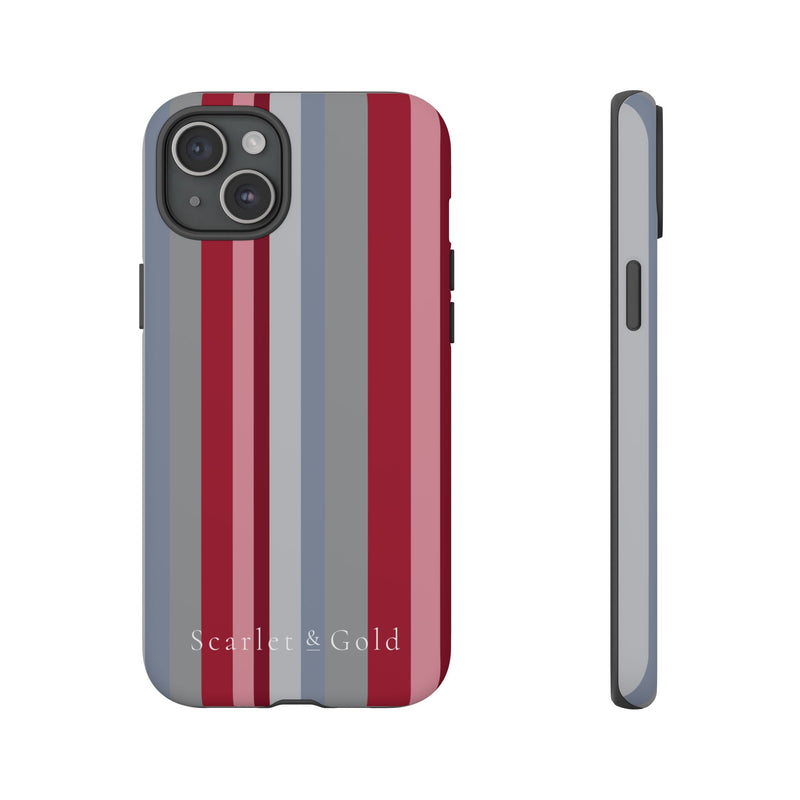 The Crimson & White Stripes | Phone Case