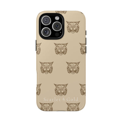 The Gold Bobcats Head Repeat | Phone Case