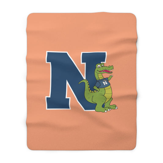 The Mascot with N | Sherpa Fleece Blanket