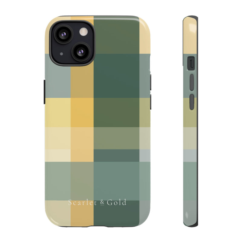 The Green & Gold Plaid | Phone Case