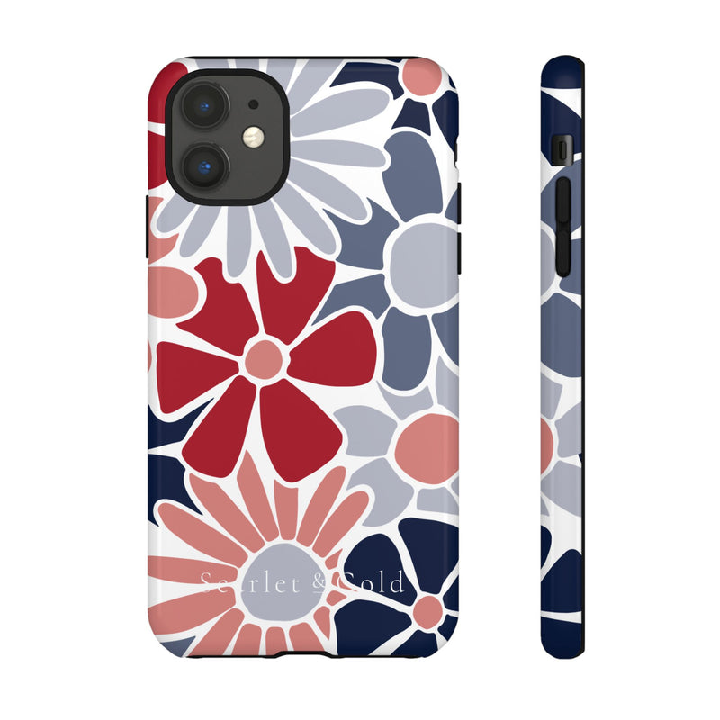 The Red & Blue Floral | Phone Case