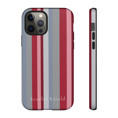 The Crimson & White Stripes | Phone Case