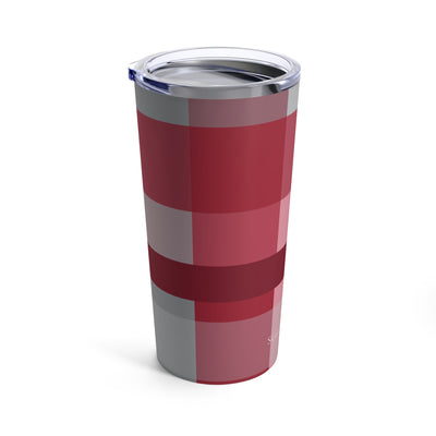 The Crimson & White Plaid | Tumbler 20oz