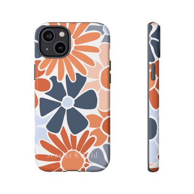 The Orange & Blue Floral | Phone Case