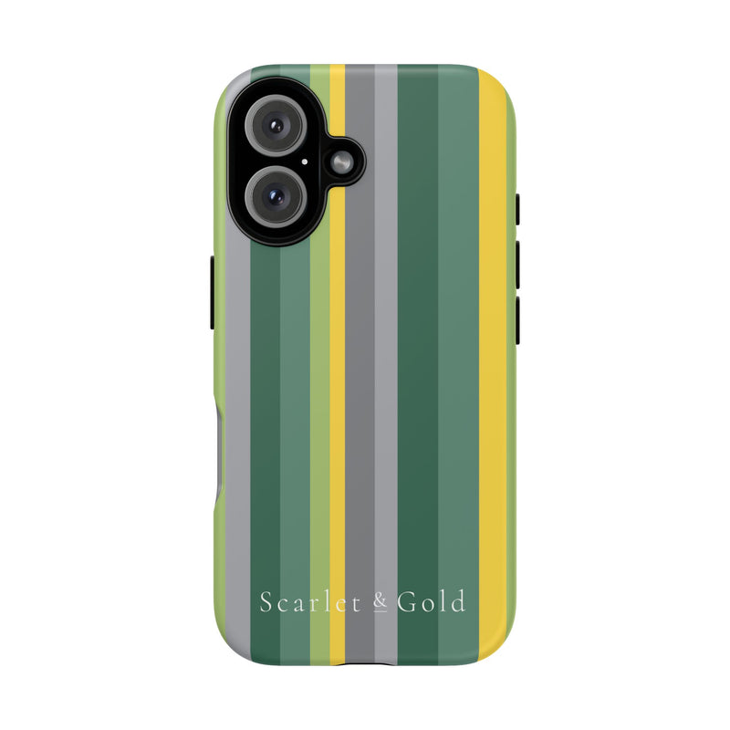 The Green & Yellow Stripes | Phone Case