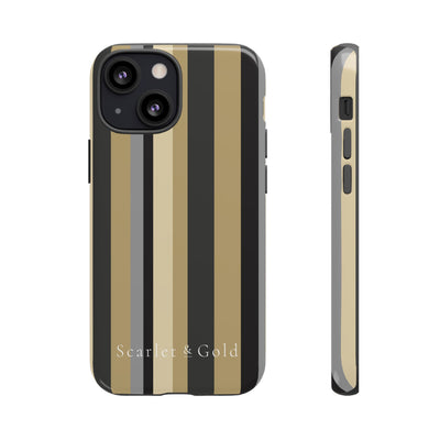 The Black & Gold Stripes | Phone Case