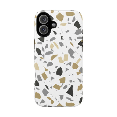 The Black & Gold Terrazzo | Phone Case