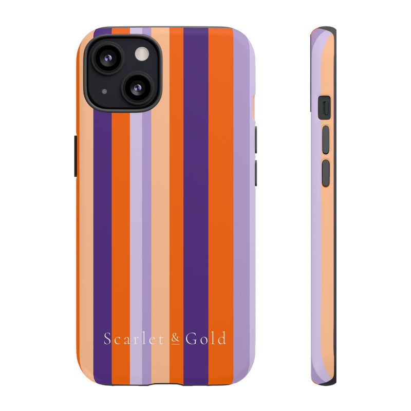 The Orange & Purple Stripes | Phone Case