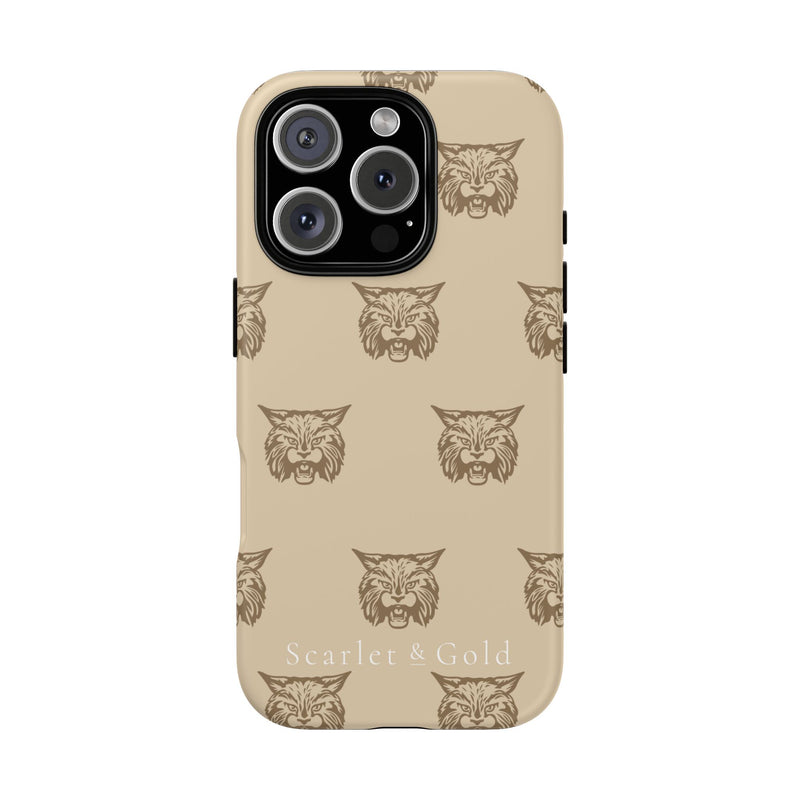 The Gold Bobcats Head Repeat | Phone Case