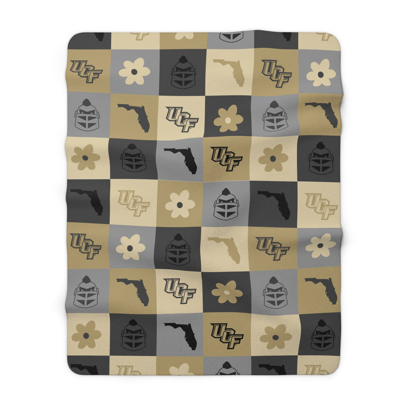 The Black and Gold All The Things | Sherpa Fleece Blanket