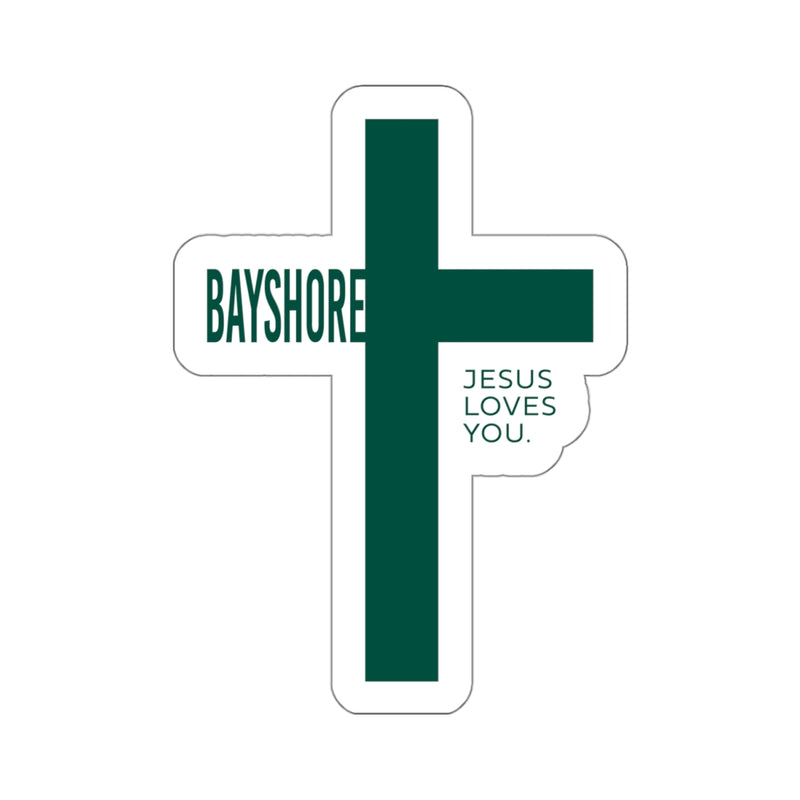 The Bayshore Cross | Sticker