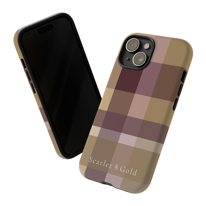 The Maroon & Gold Plaid | Phone Case