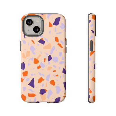 The Orange & Purple Terrazzo | Phone Case