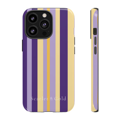 The Yellow & Purple Stripes | Phone Case