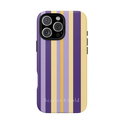 The Yellow & Purple Stripes | Phone Case