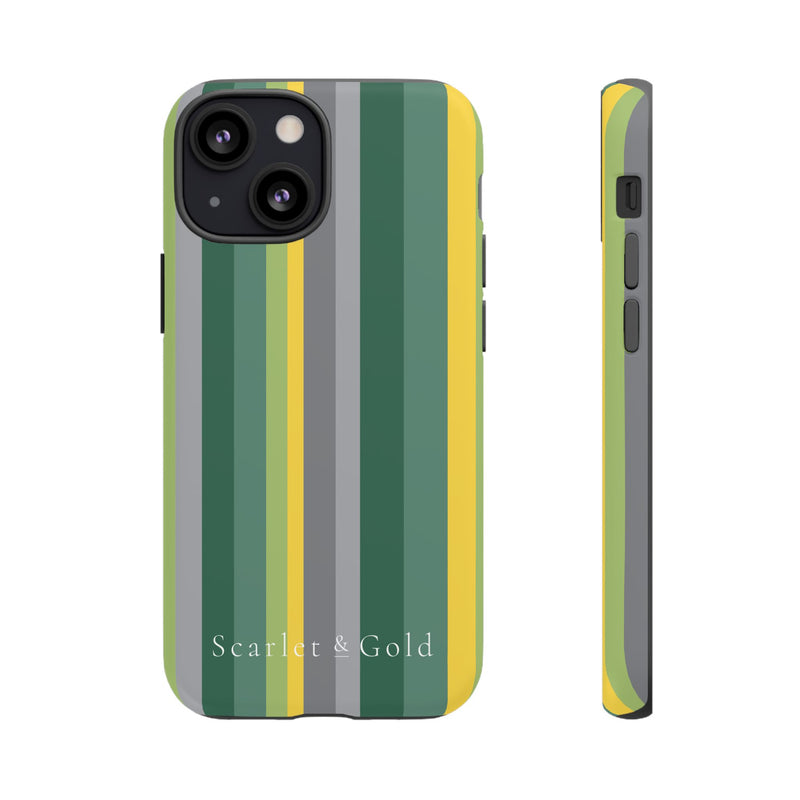 The Green & Yellow Stripes | Phone Case