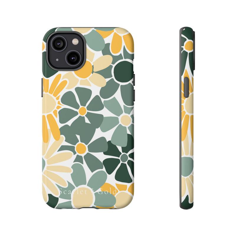 The Green & Gold Floral | Phone Case