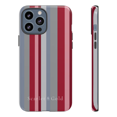 The Crimson & White Stripes | Phone Case