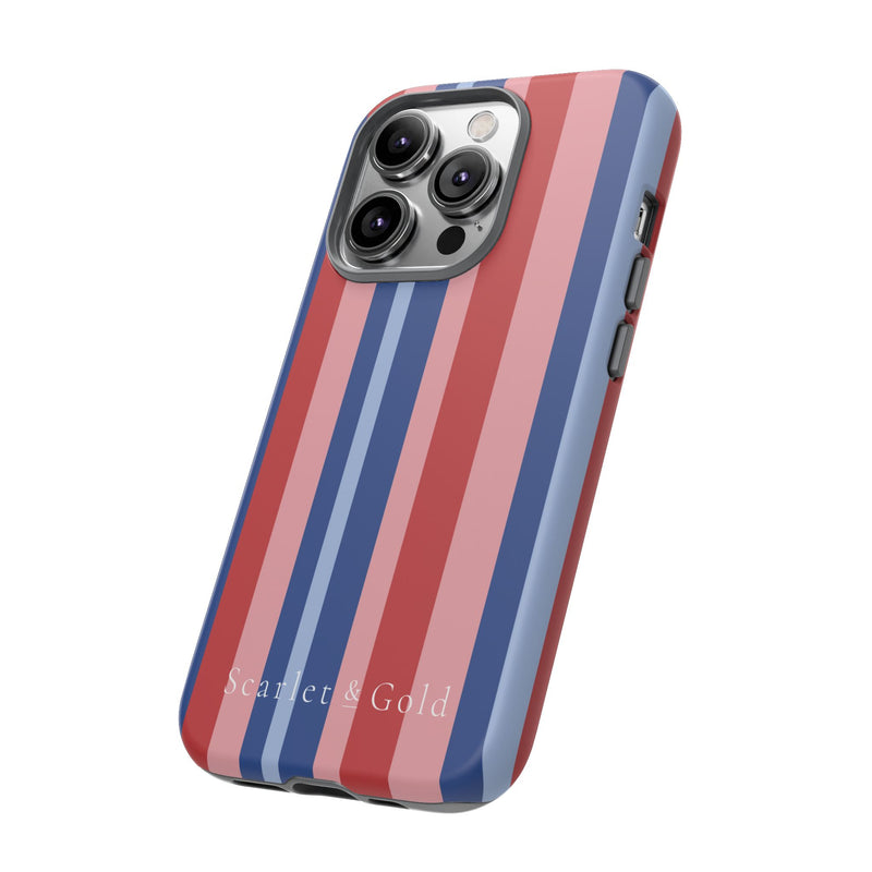 The Red & Royal Stripes | Phone Case