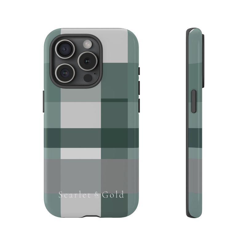 The Green & Grey Plaid | Phone Case