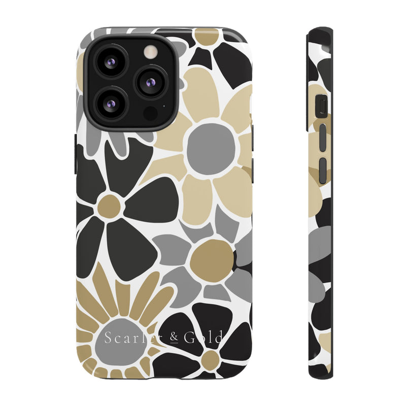 The Black & Gold Floral | Phone Case