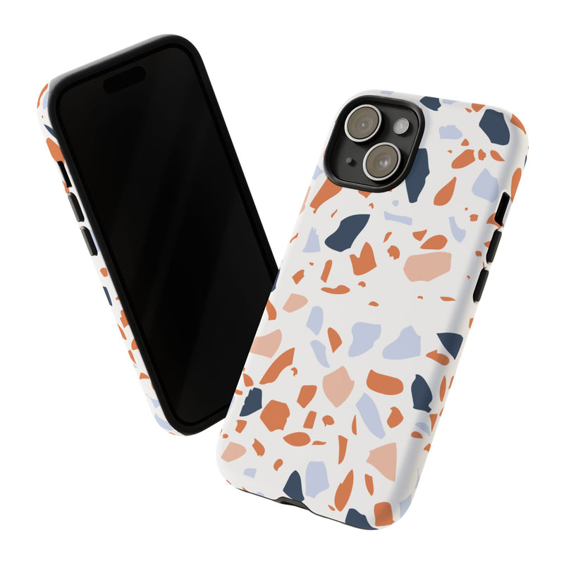 The Orange & Blue Terrazzo | Phone Case